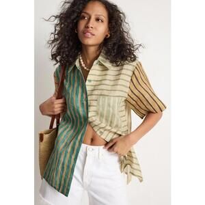 Soleil Soleil Multicolored Darcy Shirt Size 0 Missing Buttons